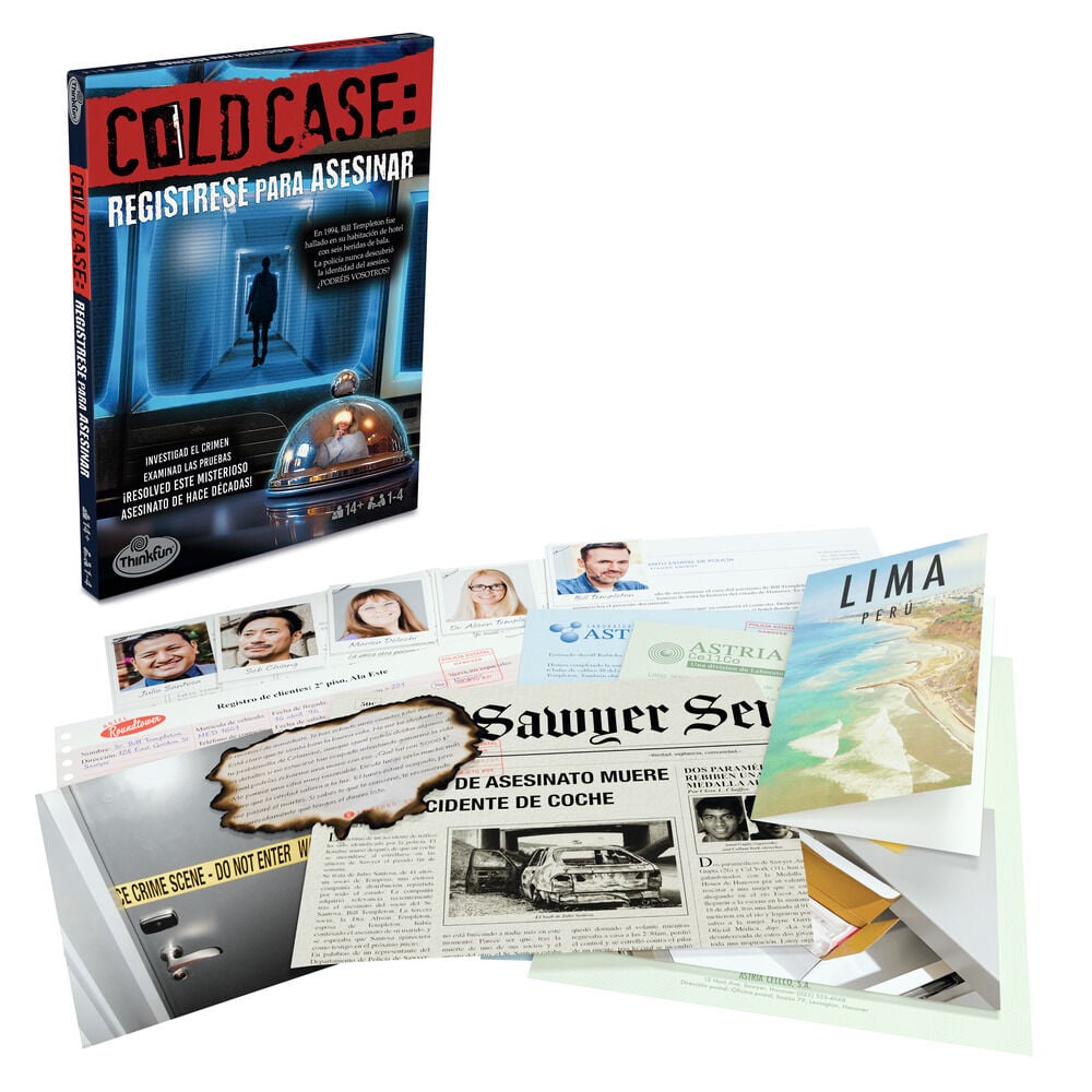 Juego de mesa Ravensburger ThinkFun Regístrese para asesinar - 2