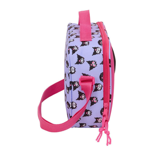 Bolsa térmica portameriendas 3D de Kuromi en rosa y lila - 3