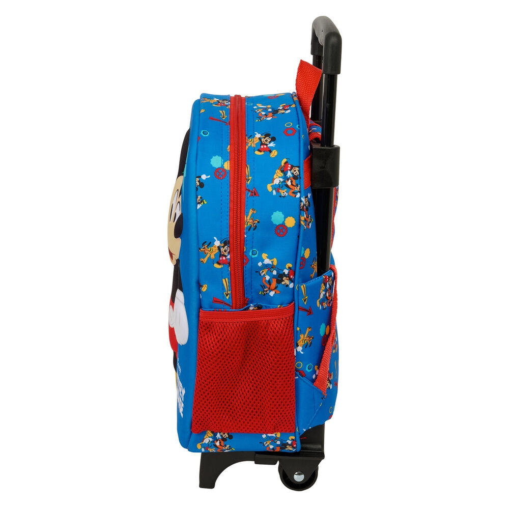 Trolley escolar azul de Mickey Disney con frontal 3D - 3