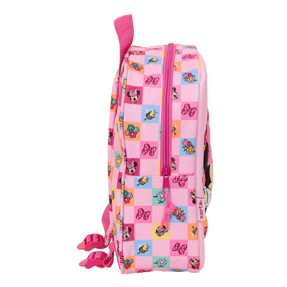 Mochila 3D rosa de Minnie Disney con estampado floral - 3