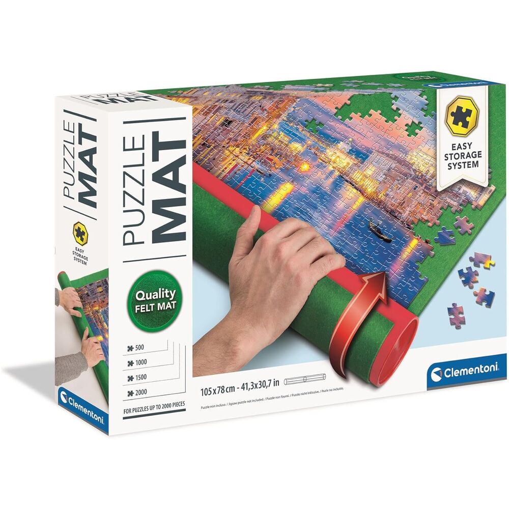 Tapete de fieltro Clementoni para puzzles de hasta 2000 piezas