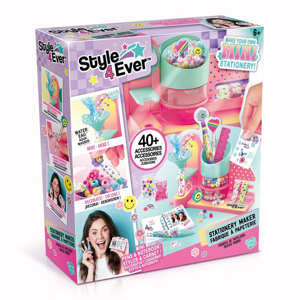 Fábrica de mini papelería decorativa Style 4Ever de Canal Toys