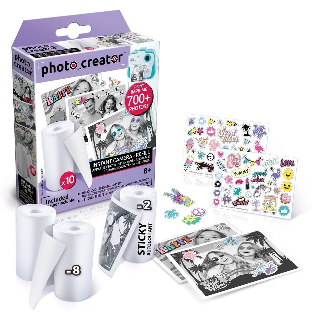 Recambio Photo Creator con 10 rollos de papel y pegatinas - 2