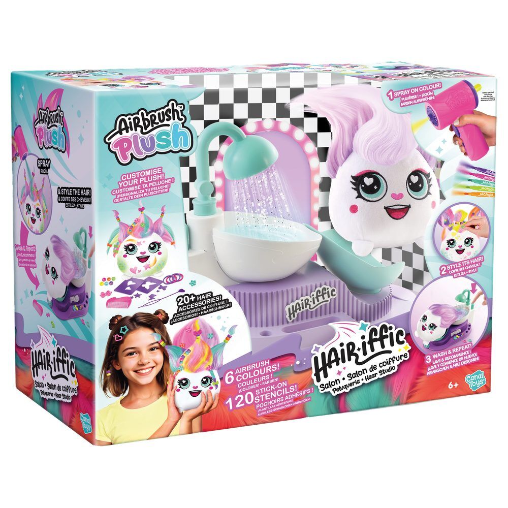Set CANAL TOYS Airbrush Plush con peluche, centro de peluquería y aerógrafo - 2