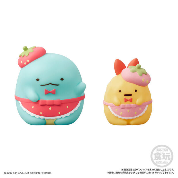 Figuras Sumikko Gurashi Friends Wave 2 con atuendos de cafetería de fresa - 5