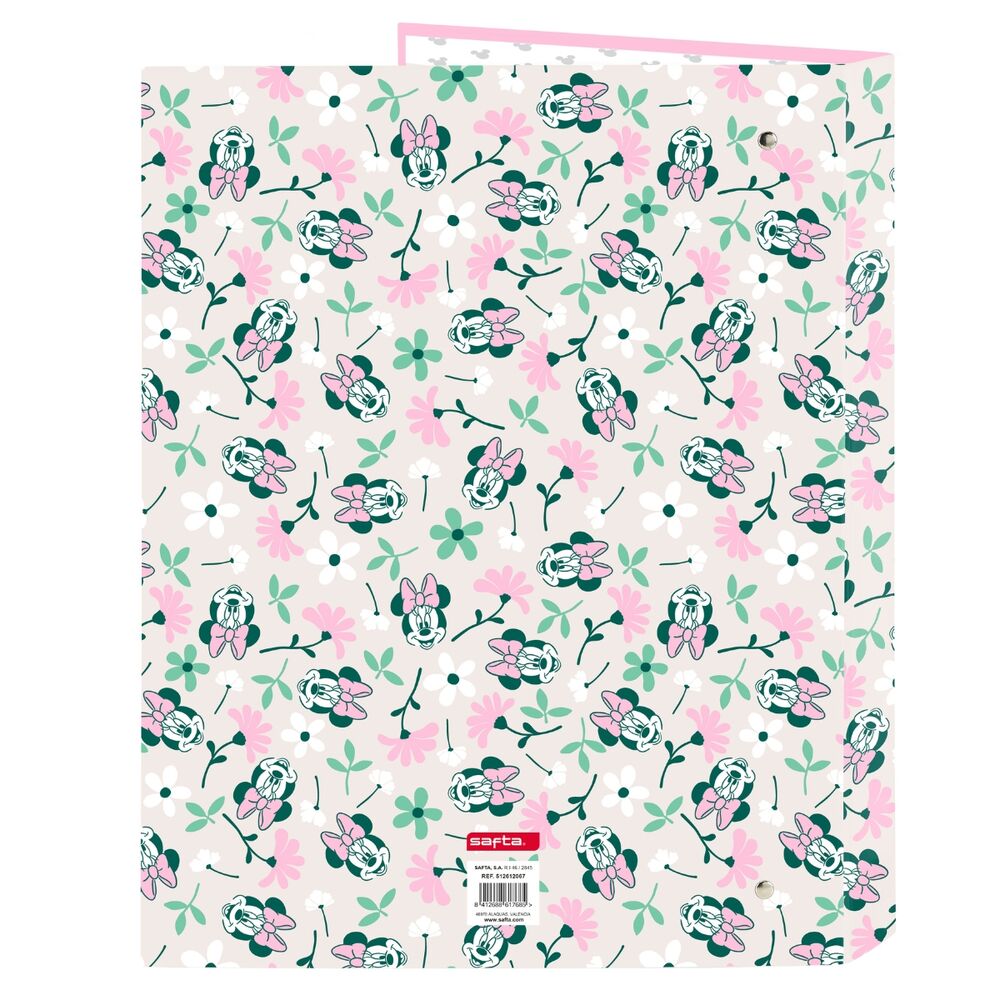 Carpeta A4 rosa Minty Minnie Disney con cuatro anillas - 2