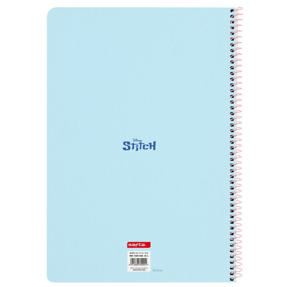 Cuaderno A4 rosa de Stitch Disney con espiral - 2