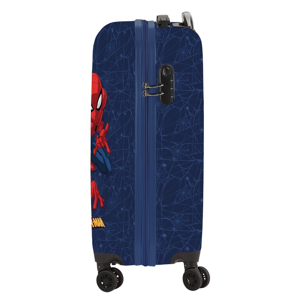 Maleta trolley azul de Spider-Man con ruedas dobles - 4