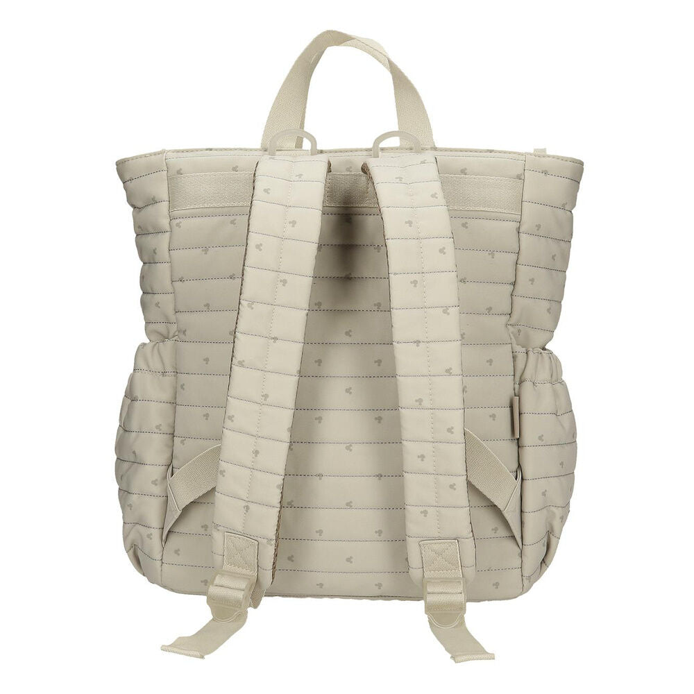 Mochila beige Duna de Mickey Disney con bolsillos laterales - 3