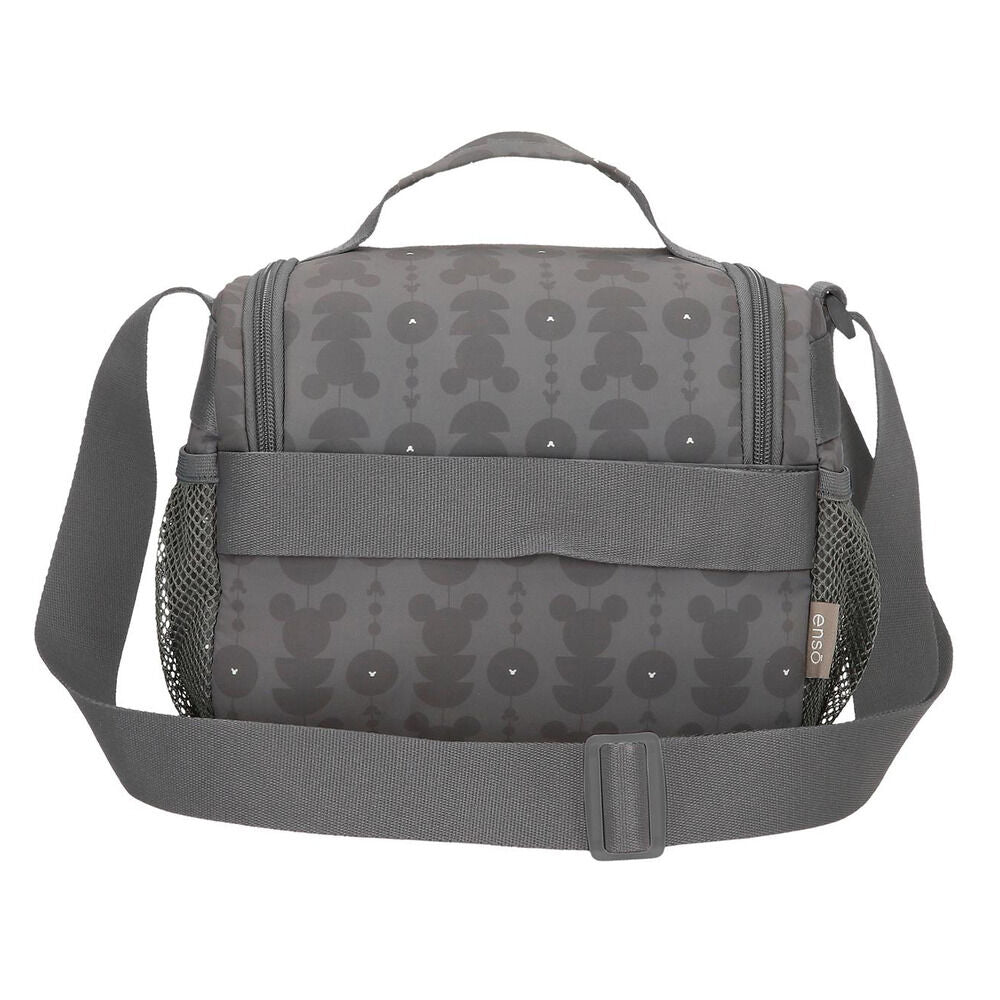 Bolsa portameriendas gris de Mickey Disney con bolsillos y correa - 3
