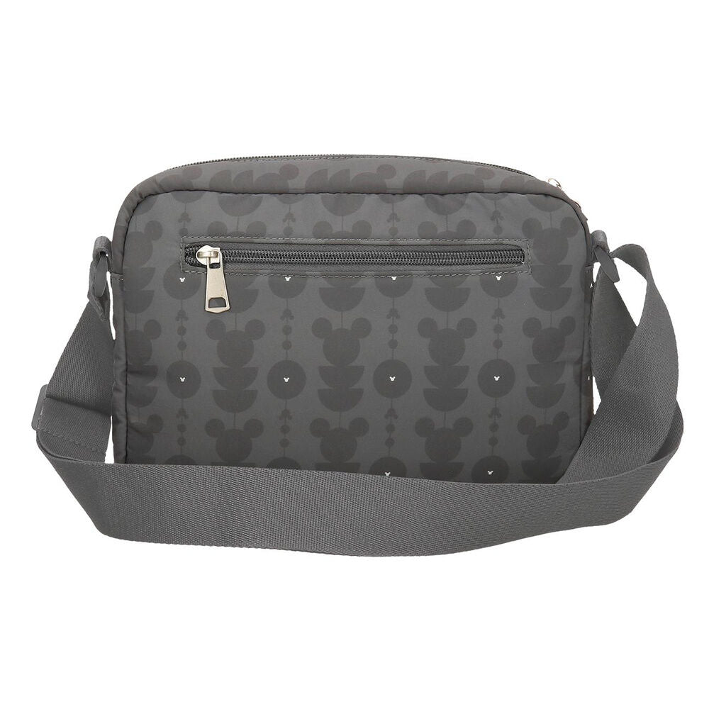 Bolso bandolera gris Zenia con estampado de Mickey Mouse - 3