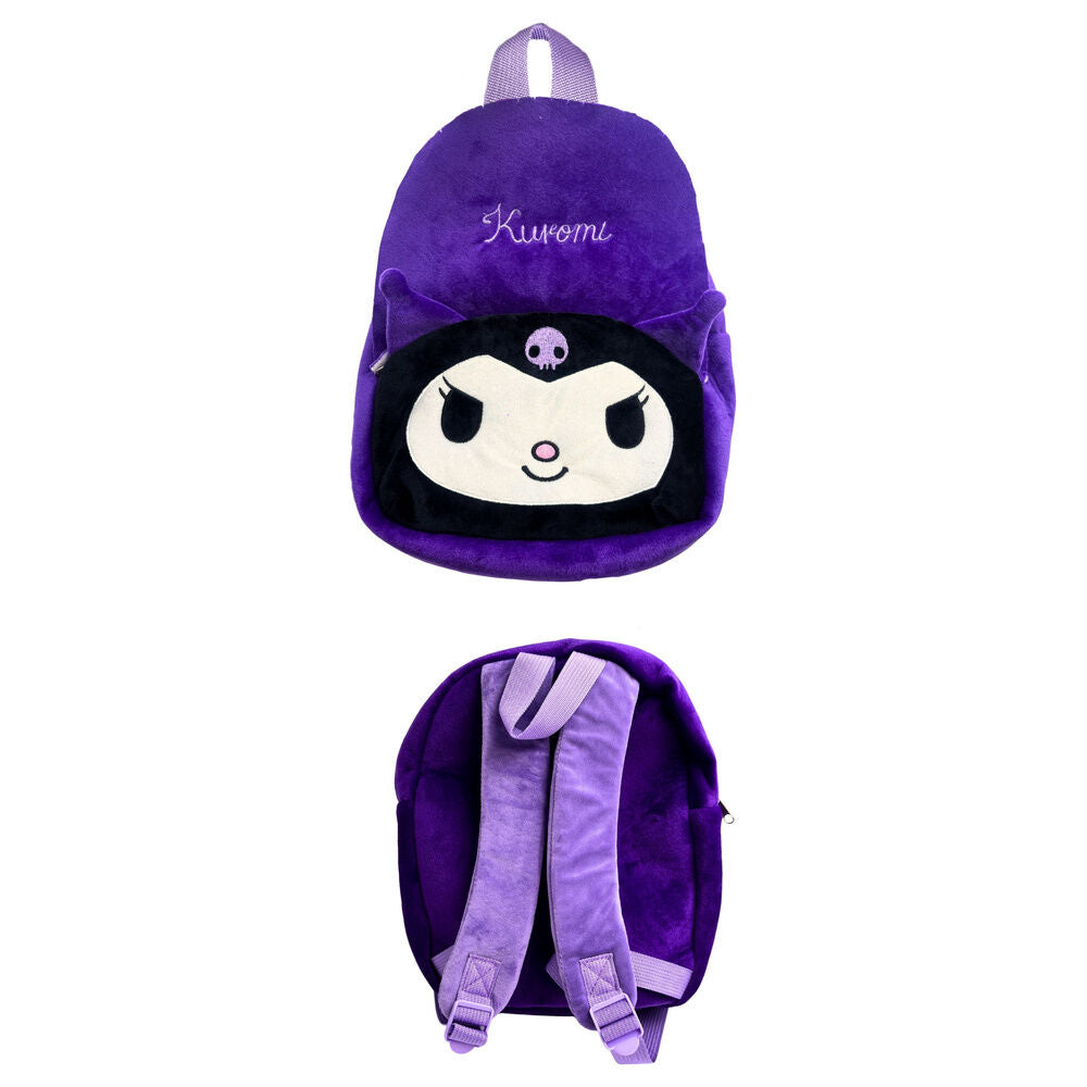 Mochila de peluche morada de Kuromi Hello Kitty - 2