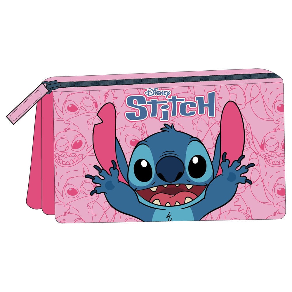 Portatodo rosa de Stitch Disney con cremallera