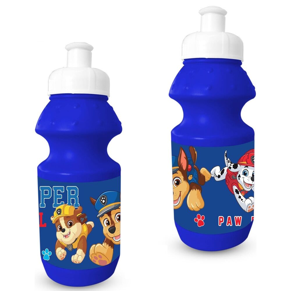 Botella azul PAW Patrol de 600 ml con personajes de la Patrulla Canina