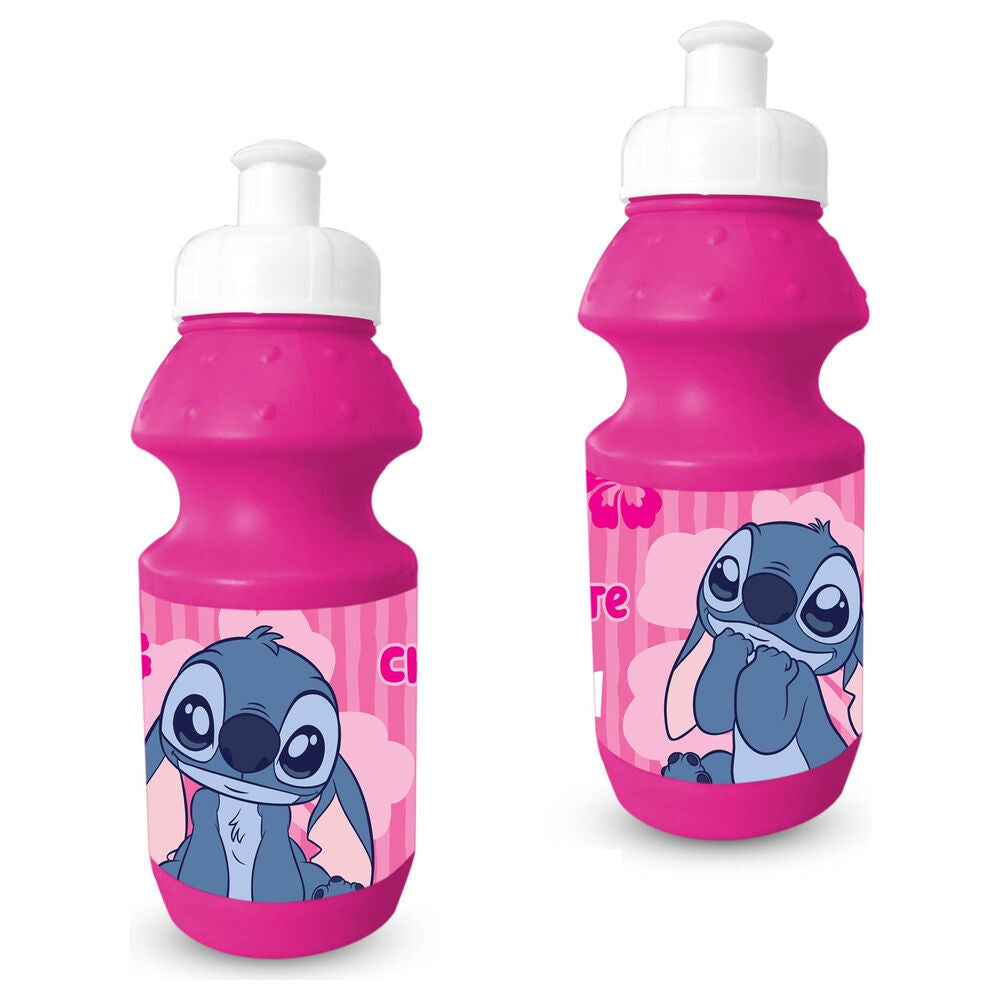 Botella rosa de 600 ml con estampado de Stitch Disney