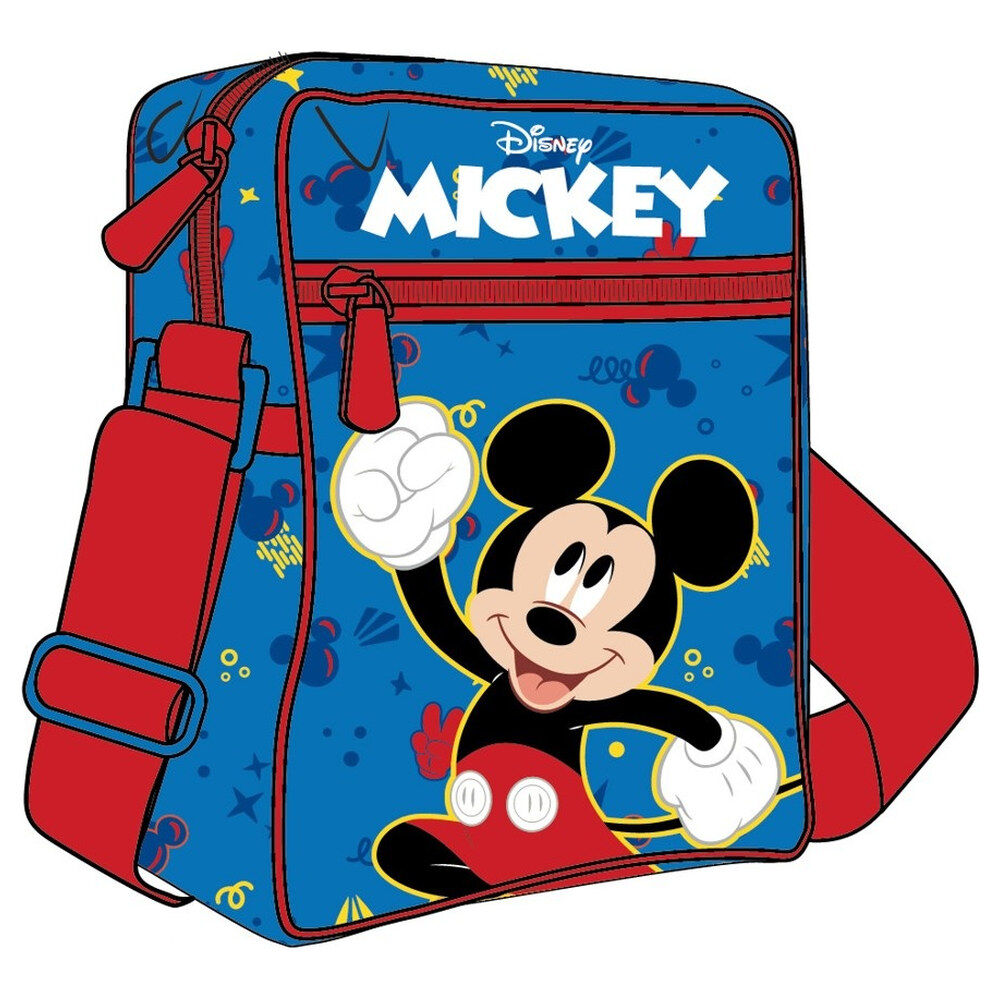 Bolso bandolera azul de Disney Mickey con frontal de PVC