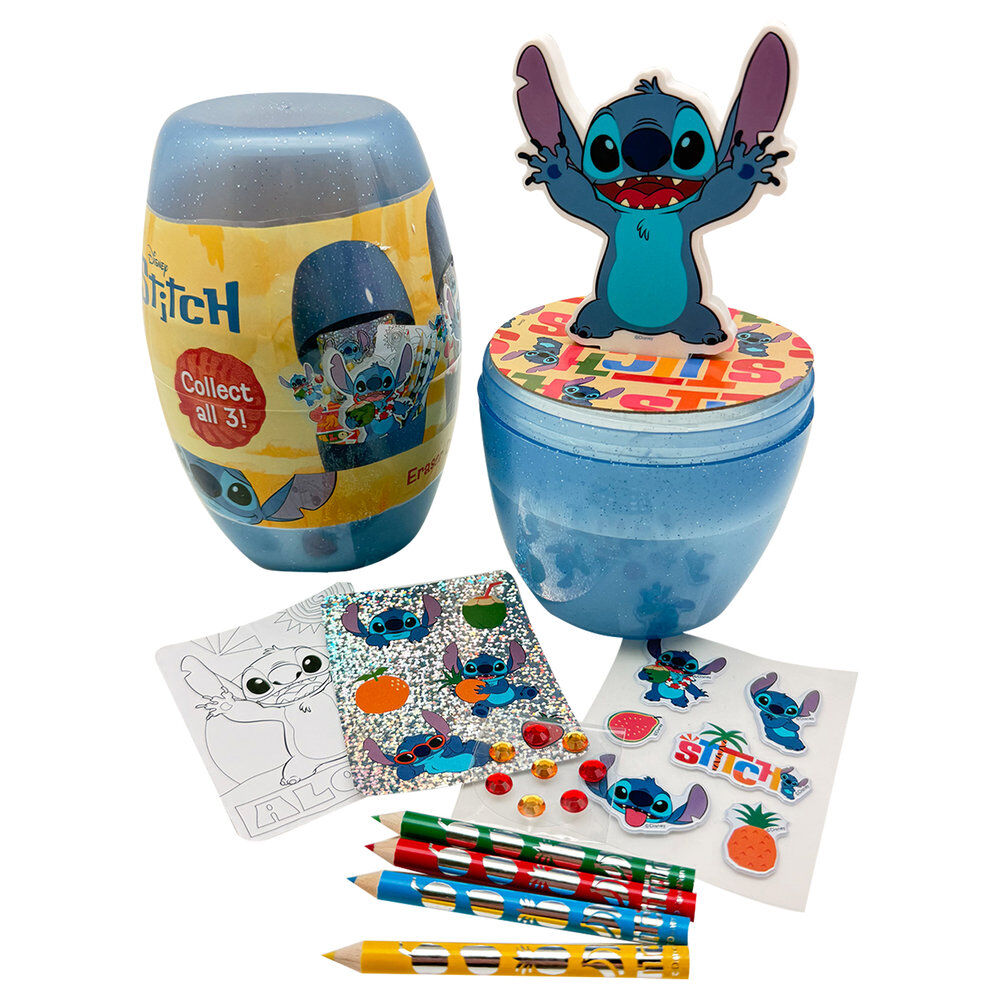 Set sorpresa Stitch Disney con diseño azul y dorado - 2