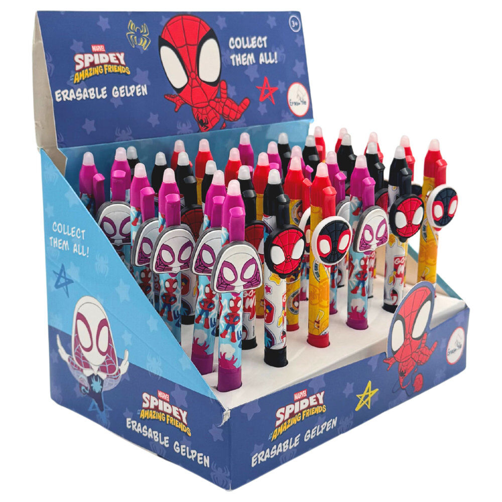 Bolígrafos de gel borrables Spidey Marvel con diseños coloridos