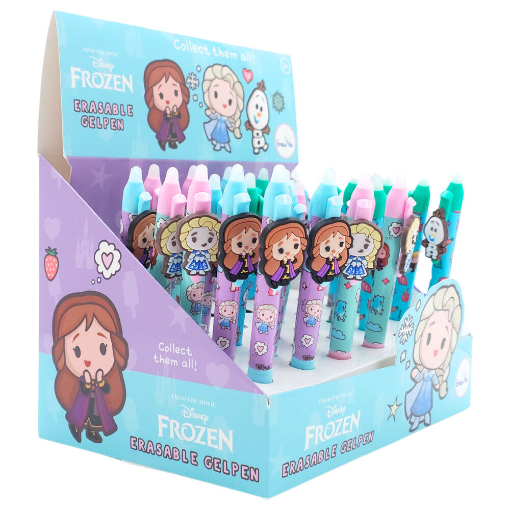Bolígrafos de gel borrables Disney Frozen surtidos con Elsa, Anna y Olaf - 2
