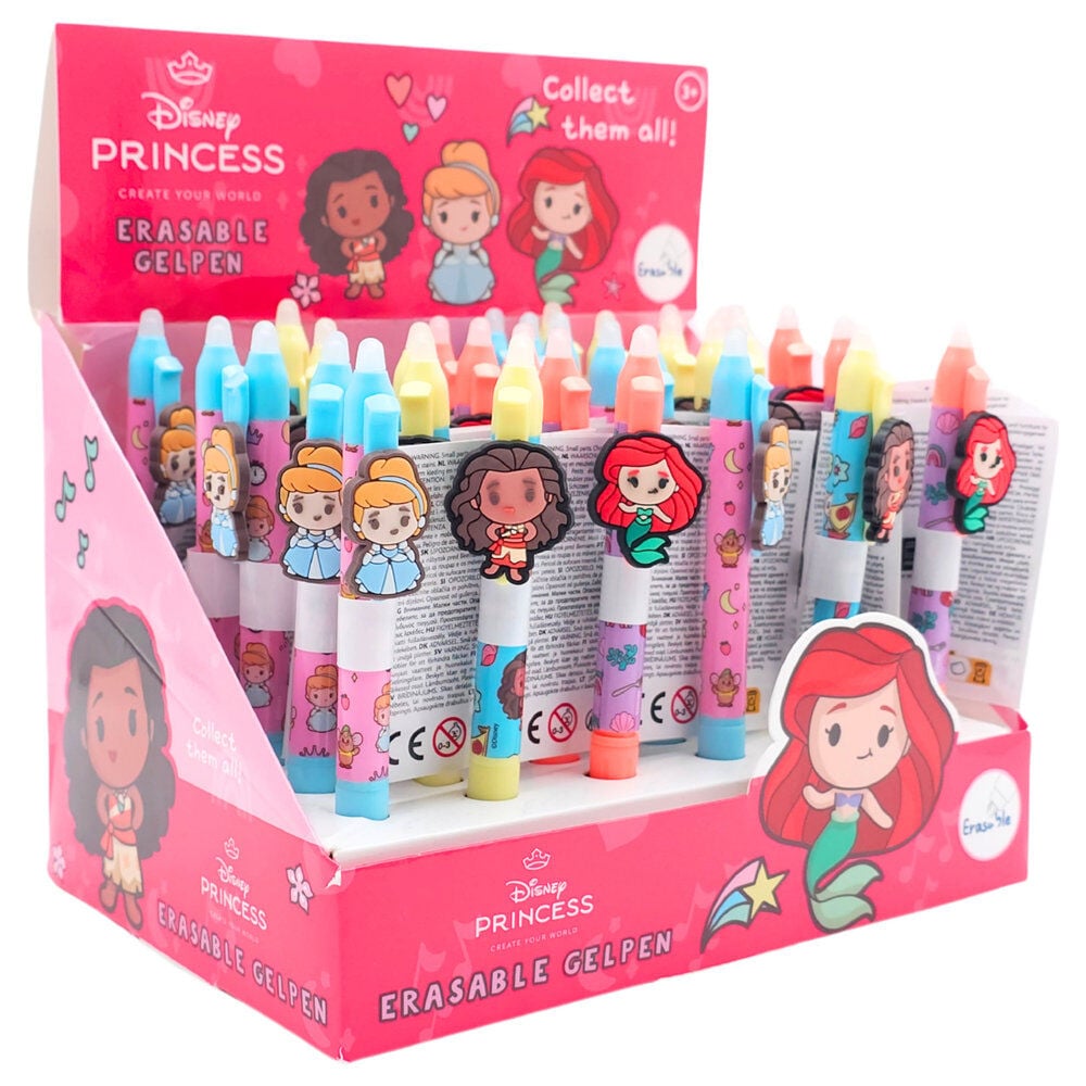Bolígrafo de gel borrable Princesas Disney surtido