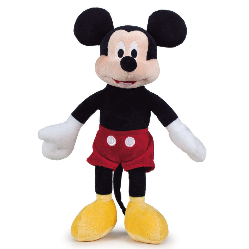 Peluche Mickey Disney de 38 cm con pantalón rojo y zapatos amarillos