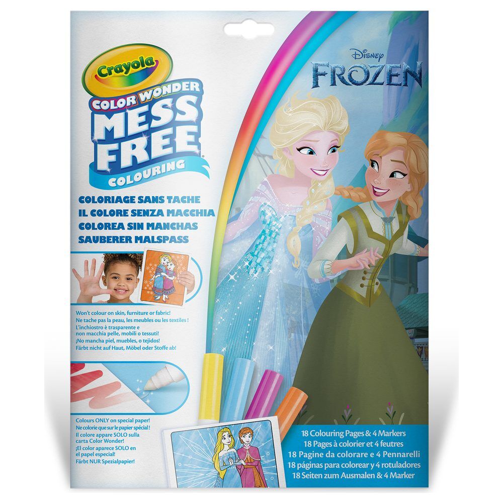 Set Crayola Color Wonder Frozen con páginas para colorear y rotuladores