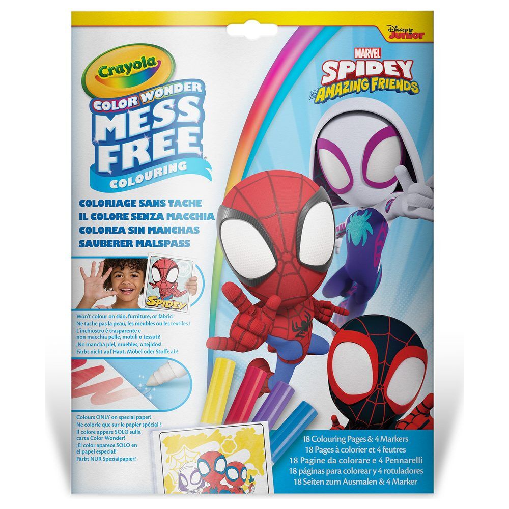 Set Crayola Color Wonder Spidey con láminas para colorear y cuatro rotuladores - 2