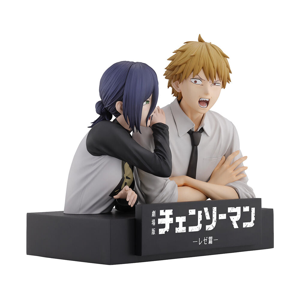 Figura Ichibansho de Denji y Reze de Chainsaw Man sobre base negra - 3