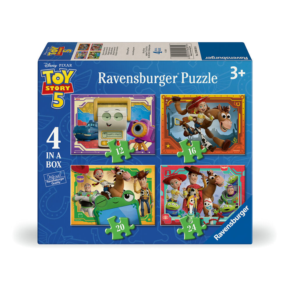 Puzzle 4 en 1 Toy Story 5 de Ravensburger con cuatro escenas