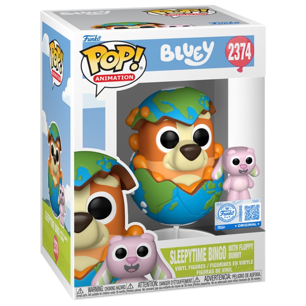 Figura Funko POP! de Bingo con Floppy sobre un globo terráqueo - 2