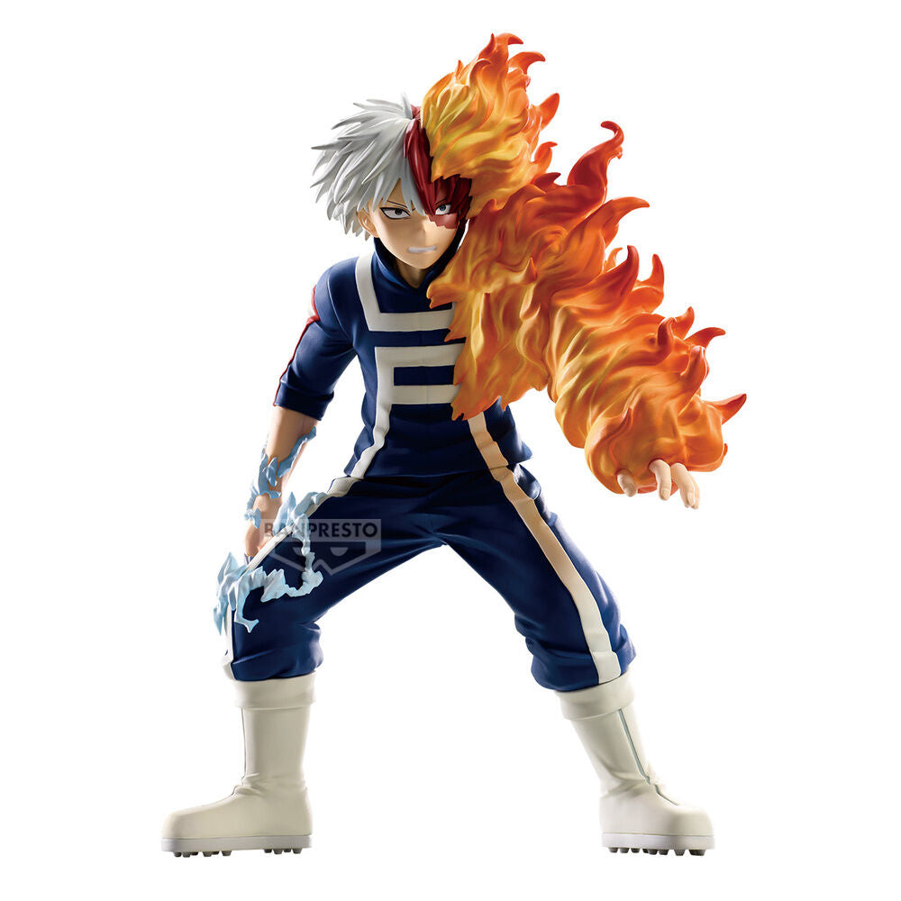 Figura de Shoto Todoroki con llamas y hielo, My Hero Academia - 3