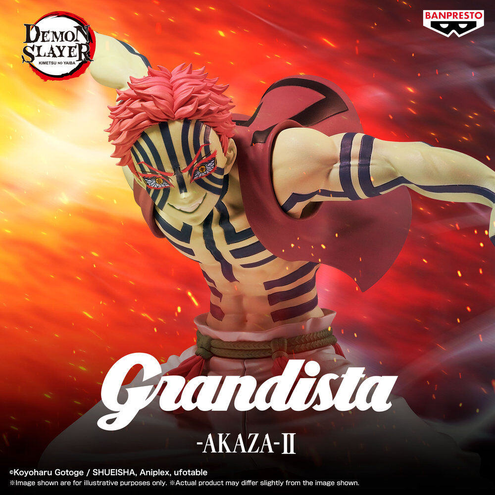 Figura Akaza II Grandista de Demon Slayer en pose de ataque - 3