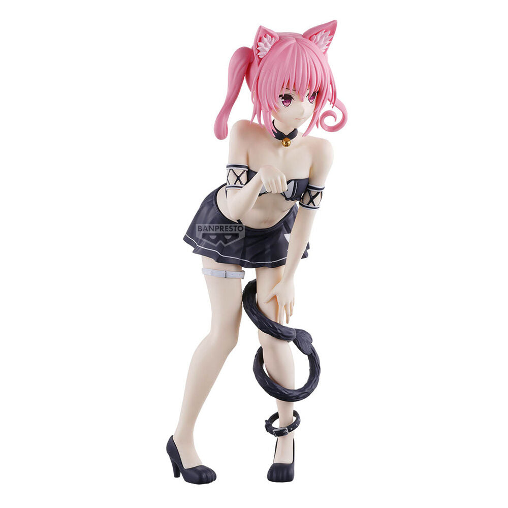 Figura de Nana Astar Deviluke con cabello rosa, orejas y cola de gato - 4