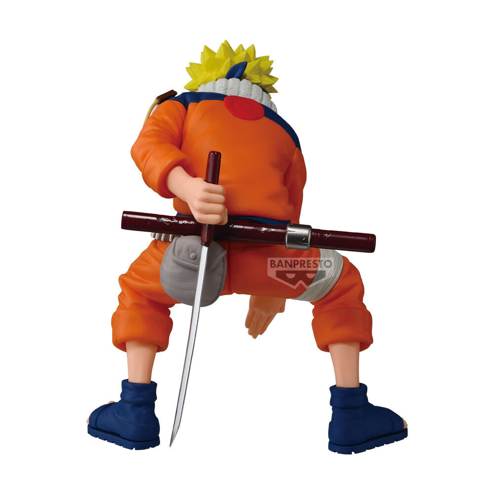 Figura Banpresto de Naruto Uzumaki de 16 cm en pose agachada - 5