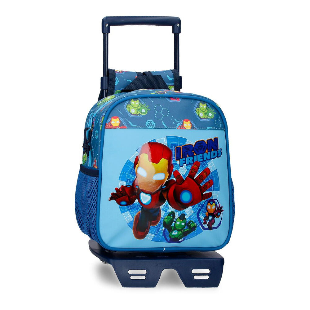 Trolley azul Iron Man Friends de Marvel con asa telescópica