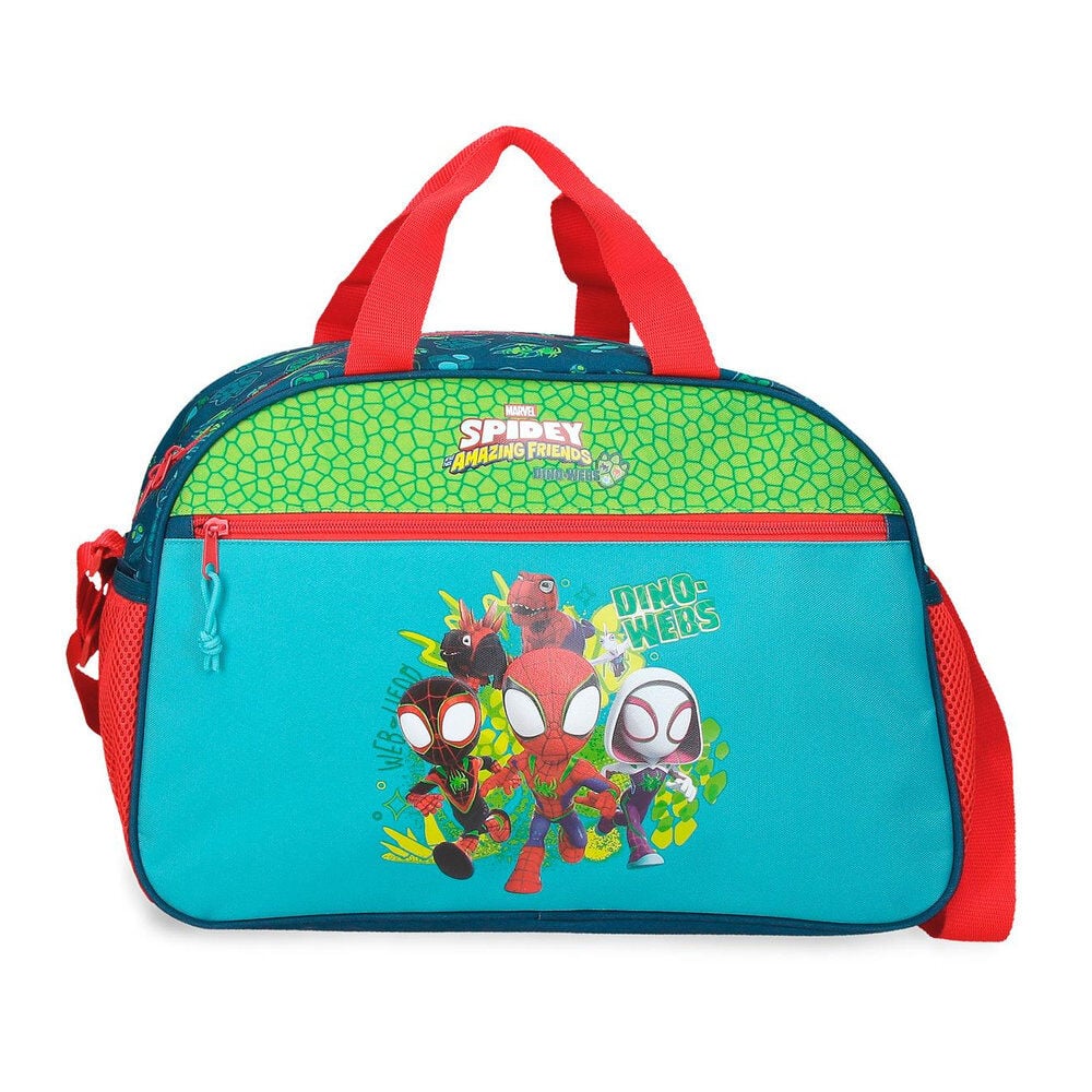 Bolsa de viaje Spidey Dino-Webs Marvel con asas rojas