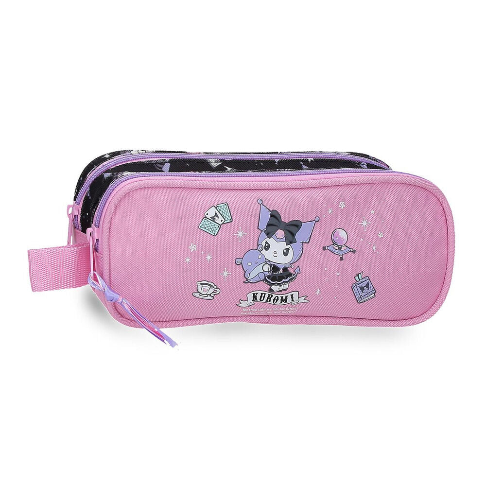 Neceser rosa de Kuromi Hello Kitty con estampado fantástico