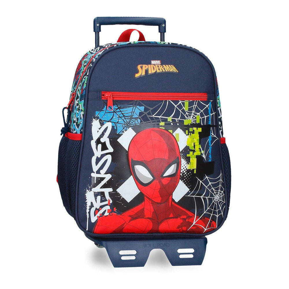 Trolley escolar Spiderman Marvel con diseño graffiti
