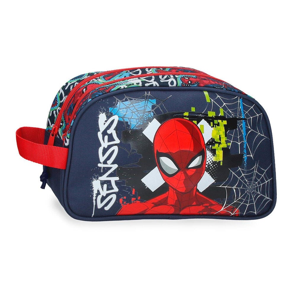 Neceser de Spider-Man Marvel con diseño graffiti azul marino