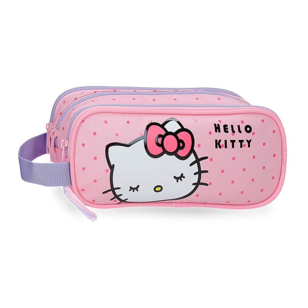 Neceser rosa Hello Kitty Bows con lazo y lunares