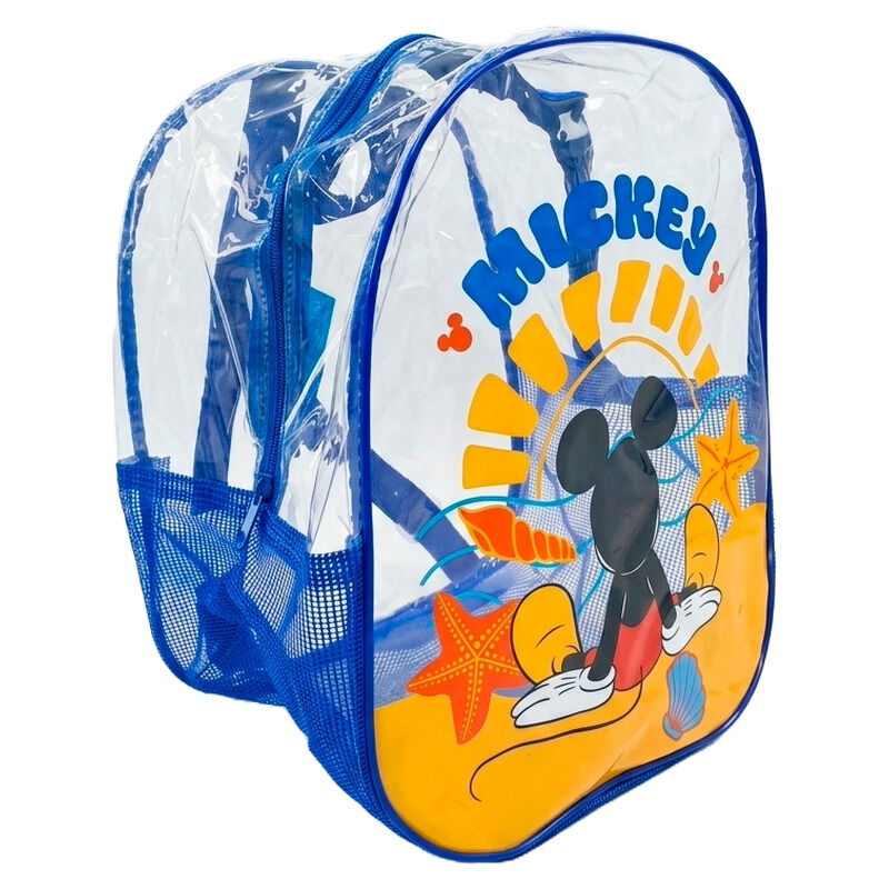 Mochila transparente de PVC con Mickey Disney y estampado marino - 2