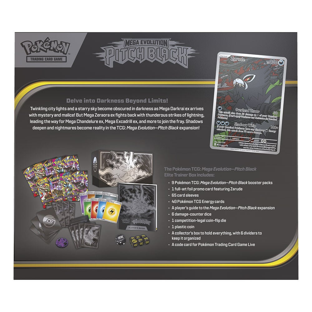 Elite Trainer Box Pokémon Mega Evolution Pitch Black en inglés - 3