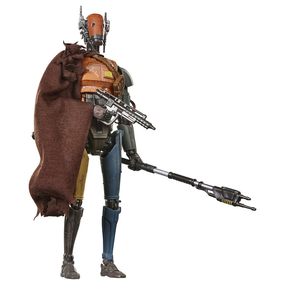 Figura Mercenary Guard Droid de Star Wars The Black Series con capa y bastón - 5