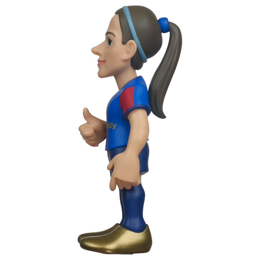 Figura MINIX de Aitana Bonmatí con la equipación del F.C. Barcelona en su caja - 6