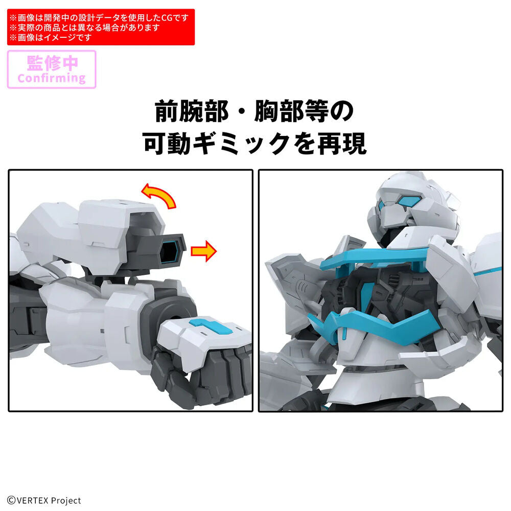 Maqueta Enia 30 Minutes Preference de Bandai Hobby en blanco y turquesa - 3