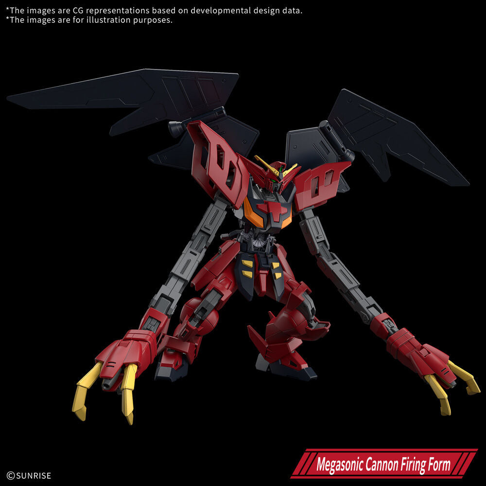 Maqueta Gundam Virsago HG 1/144 en rojo y negro - 4