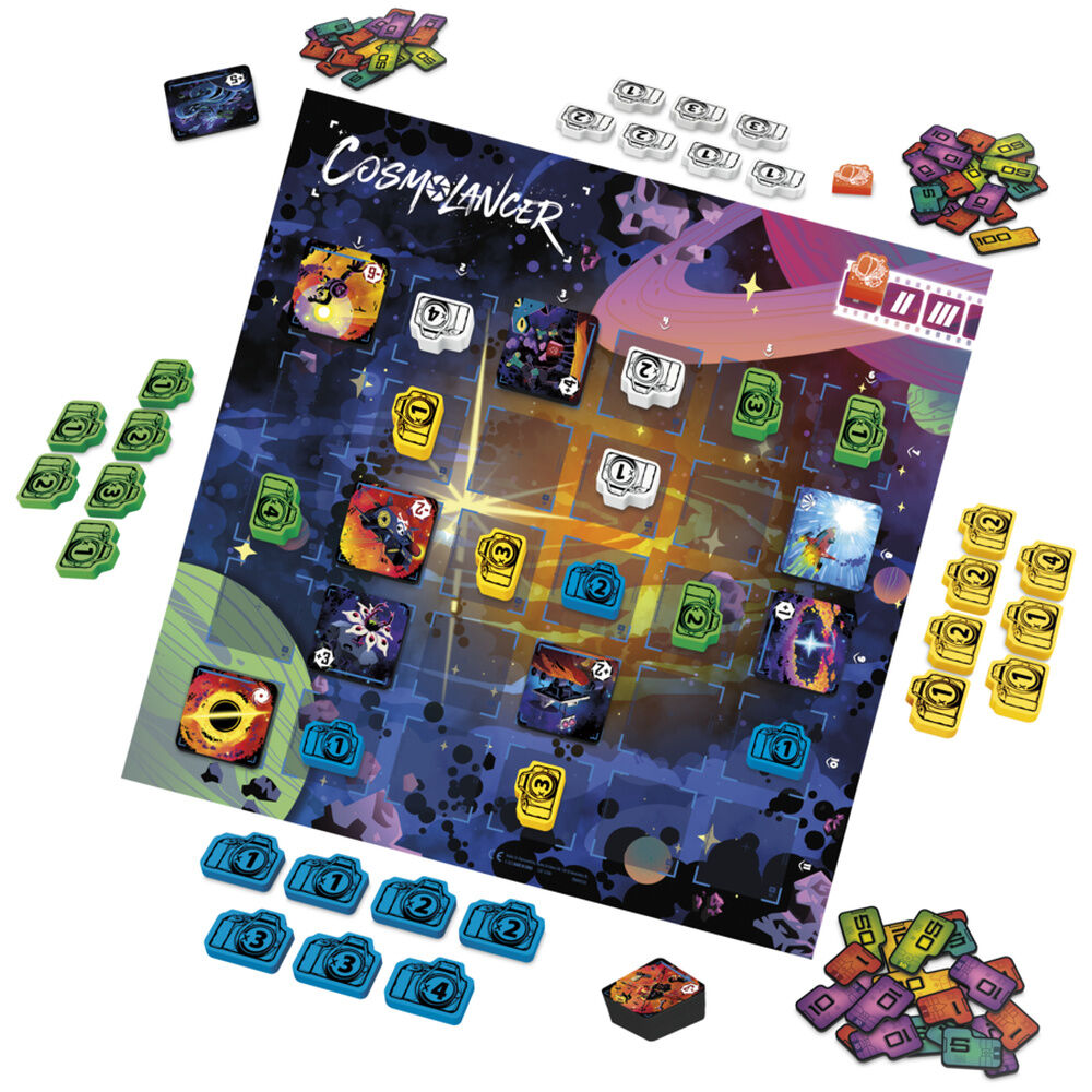 Juego de mesa Cosmolancer de Hasbro con tablero y fichas espaciales - 8
