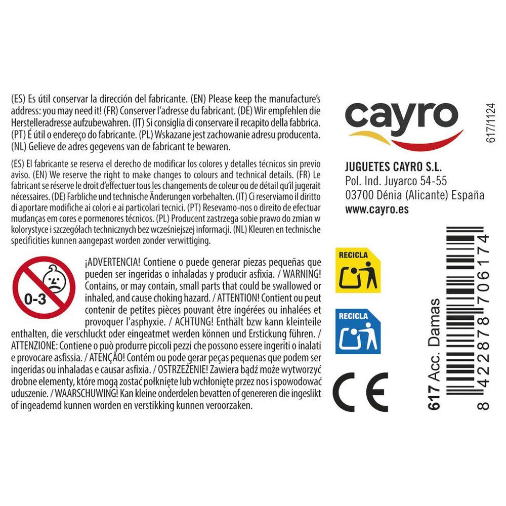 Fichas de damas CAYRO de madera en dos colores con caja - 2