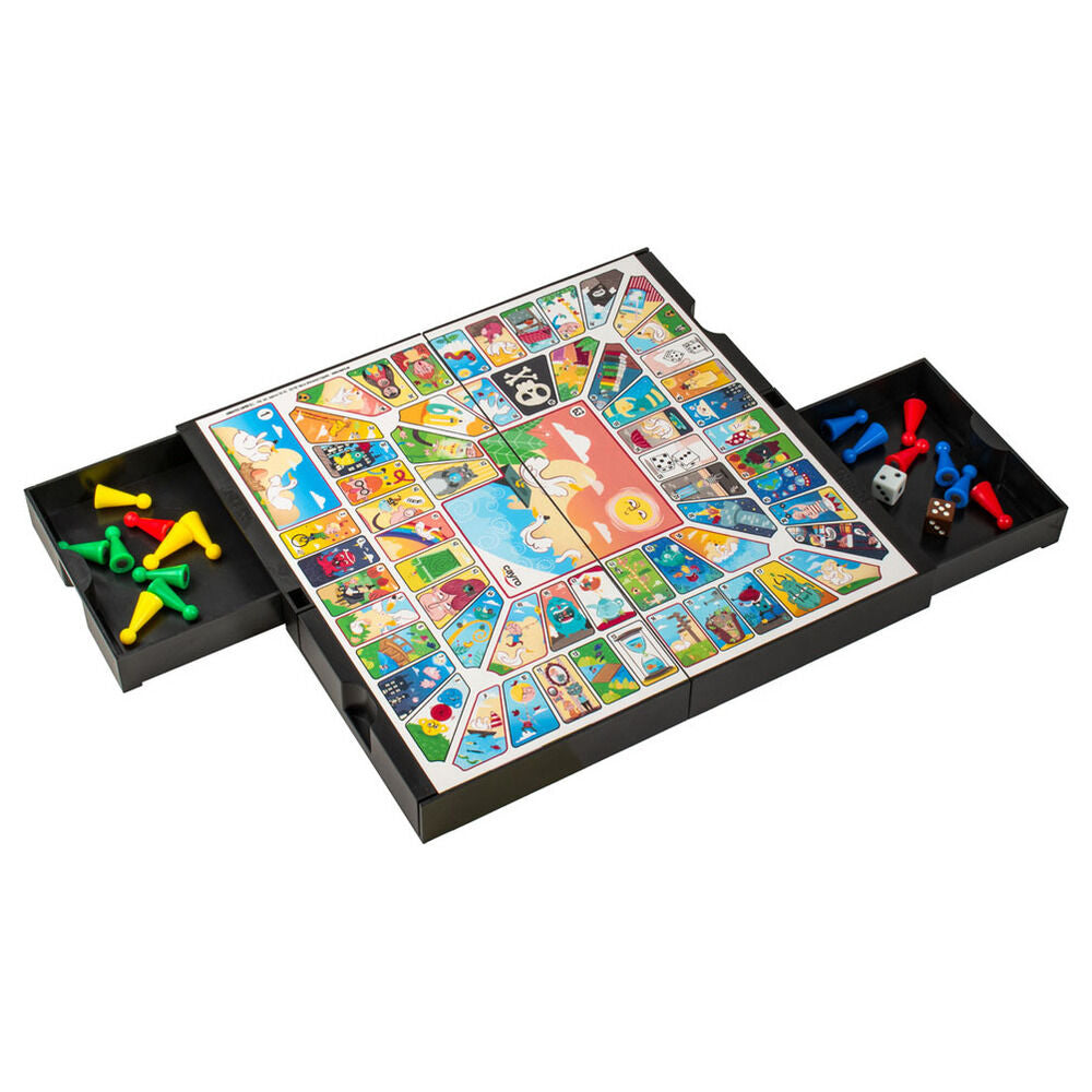 Juego magnético CAYRO de parchís y oca con fichas de colores - 5