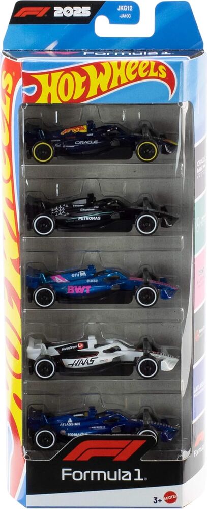 Pack Hot Wheels de cinco coches de Fórmula 1 a escala 1:64 - 7